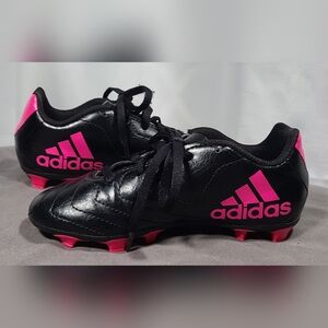 Adidas Black and Pink Sports Cleats